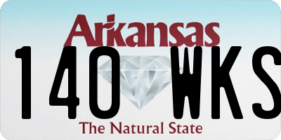 AR license plate 140WKS