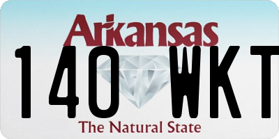 AR license plate 140WKT