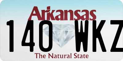 AR license plate 140WKZ