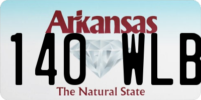 AR license plate 140WLB