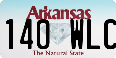 AR license plate 140WLC