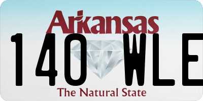 AR license plate 140WLE