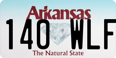 AR license plate 140WLF