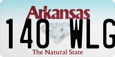 AR license plate 140WLG