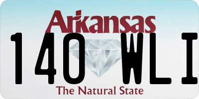 AR license plate 140WLI