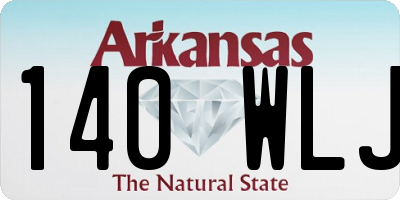 AR license plate 140WLJ