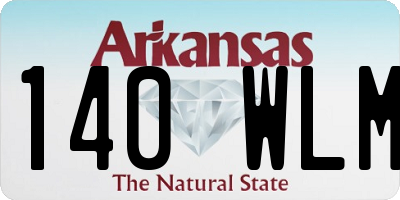 AR license plate 140WLM