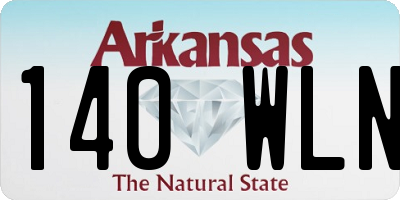 AR license plate 140WLN