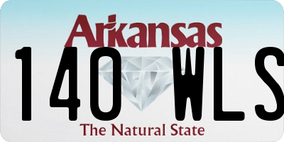 AR license plate 140WLS