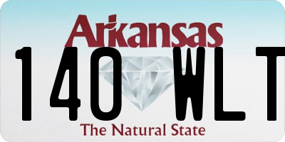 AR license plate 140WLT