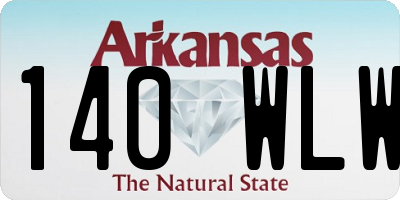 AR license plate 140WLW