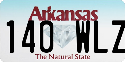 AR license plate 140WLZ