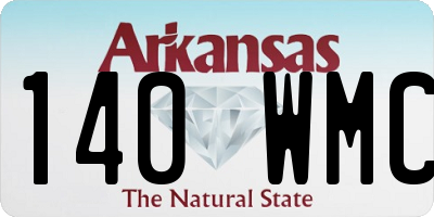 AR license plate 140WMC