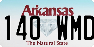 AR license plate 140WMD