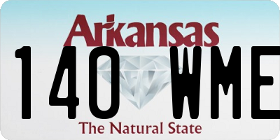 AR license plate 140WME