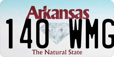 AR license plate 140WMG