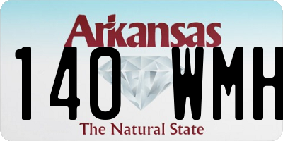 AR license plate 140WMH