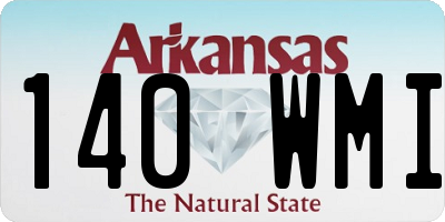 AR license plate 140WMI