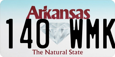 AR license plate 140WMK