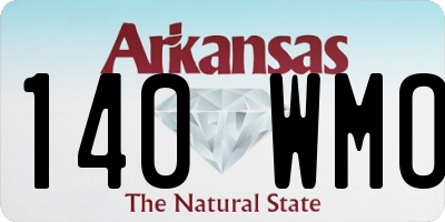 AR license plate 140WMO