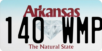 AR license plate 140WMP