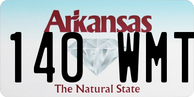AR license plate 140WMT