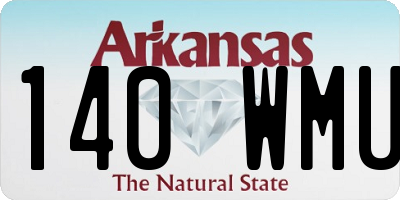 AR license plate 140WMU