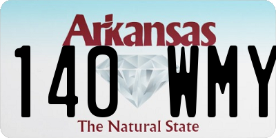 AR license plate 140WMY