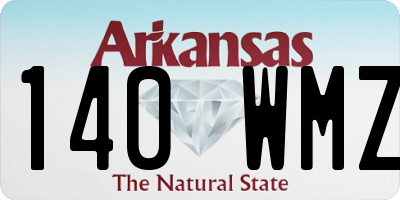 AR license plate 140WMZ