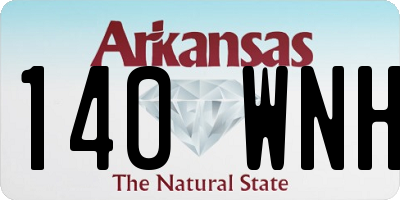 AR license plate 140WNH