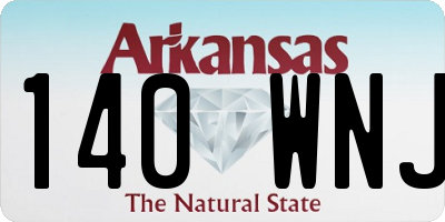 AR license plate 140WNJ