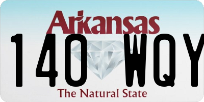 AR license plate 140WQY
