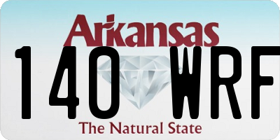 AR license plate 140WRF