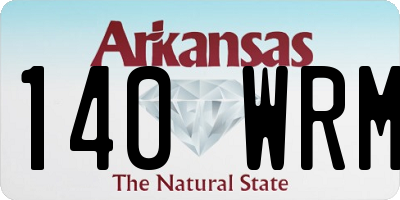 AR license plate 140WRM