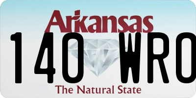 AR license plate 140WRO