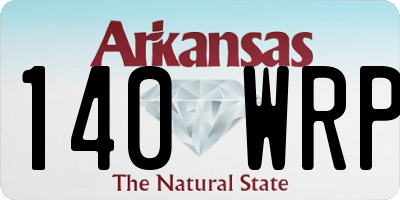 AR license plate 140WRP