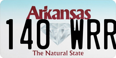 AR license plate 140WRR