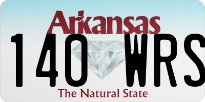 AR license plate 140WRS