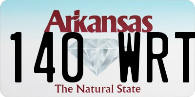 AR license plate 140WRT