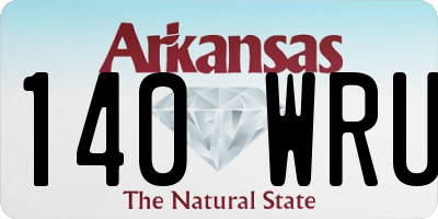 AR license plate 140WRU