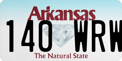 AR license plate 140WRW