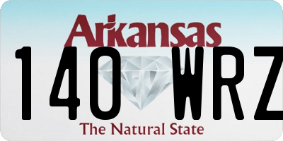AR license plate 140WRZ