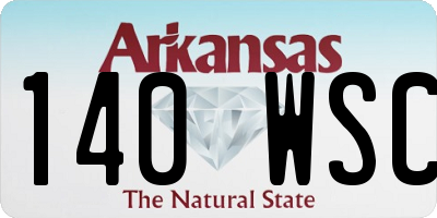 AR license plate 140WSC
