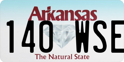 AR license plate 140WSE