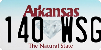 AR license plate 140WSG