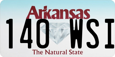 AR license plate 140WSI