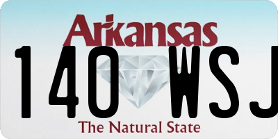 AR license plate 140WSJ