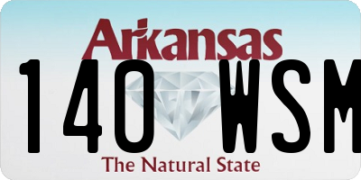 AR license plate 140WSM