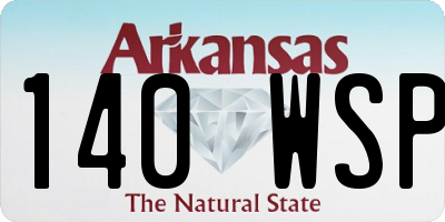 AR license plate 140WSP