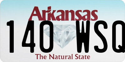 AR license plate 140WSQ